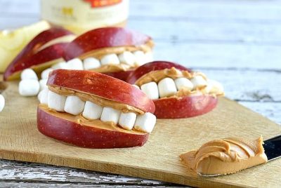 apple peanut butter mouths