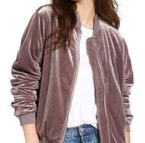 velvet bomber jacket