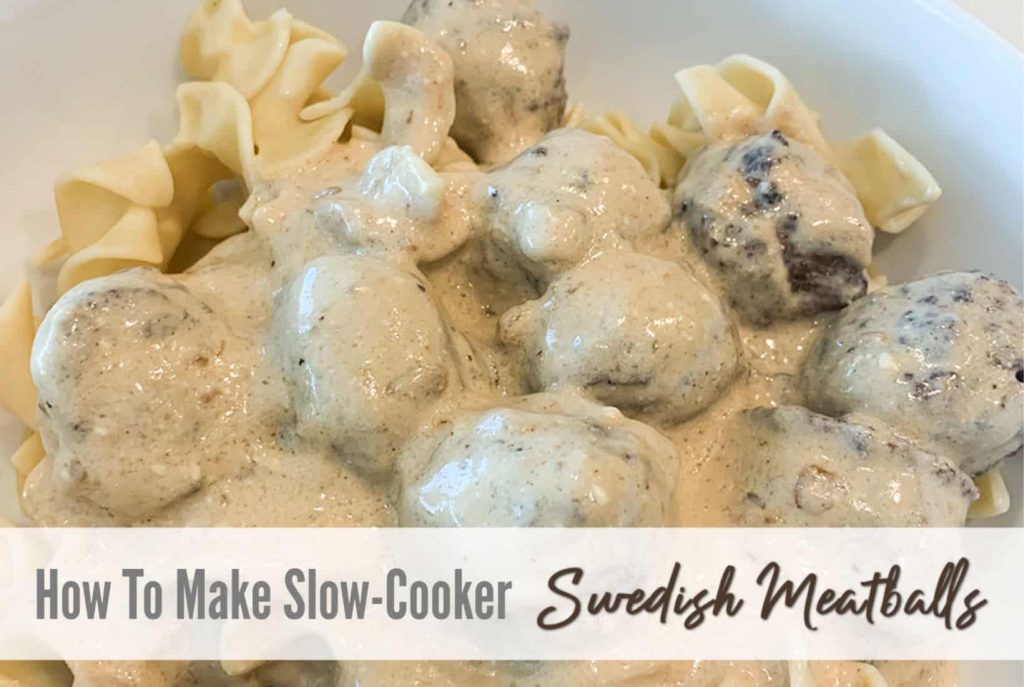 Slow-cooker Swedish Meatballs