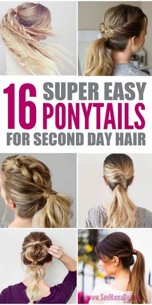 3 Quick and Easy Ponytails! Back-To-School Hairstyles - YouTube