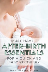 Postpartum essentials for new moms