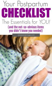 postpartum essentials - all your needs and ist for new mom items after you give birth #postpartum #pregnancy #baby #birth #afterbirth #essentials #tips