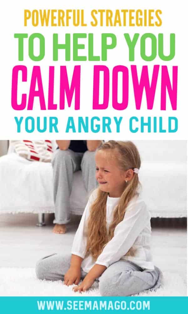 Teach kids to calm down and learn how to handle their big emotions with these simple solutions. These easy tips will help kids calm down and control their anger and outbursts. Teach angry kids to calm down once and for all #positiveparenting #bigemotions #temper #outbursts #calmdown #strongwilled