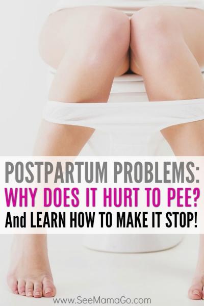 peeing postpartum - why does it hurt to pee postpartum - painful urnation after birth #birth #postpartum #pee #problems #tips #ideas #solutions #afterbaby #babytips #essentials #recovery