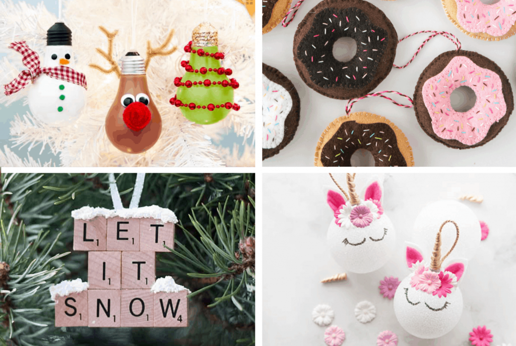 Easy DIY Christmas ornaments to make with your kids - Six Clever