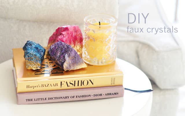 DIY faux crystals