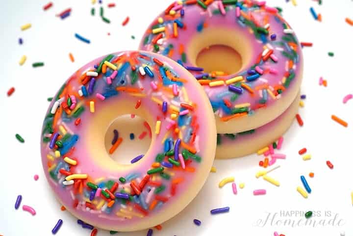 DIY crafts for teens, donut scented soap