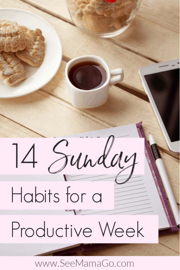 Sunday habits for a more productive week