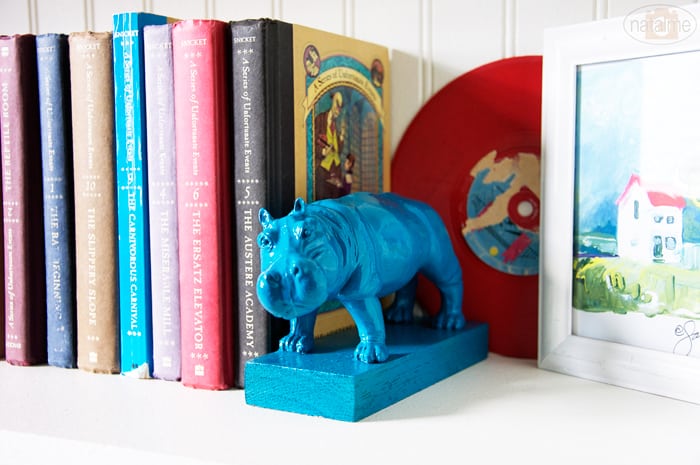 DIY animal bookends