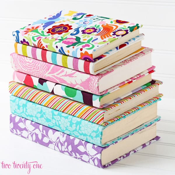 fabric covered books