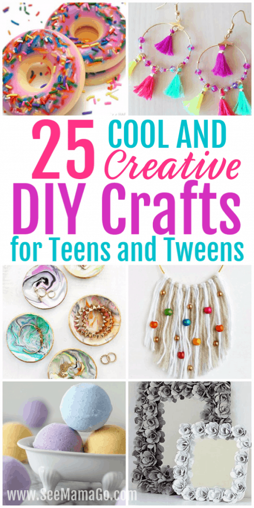 25 Cool and Creative DIY Crafts for Teens and Tweens - See Mama Go