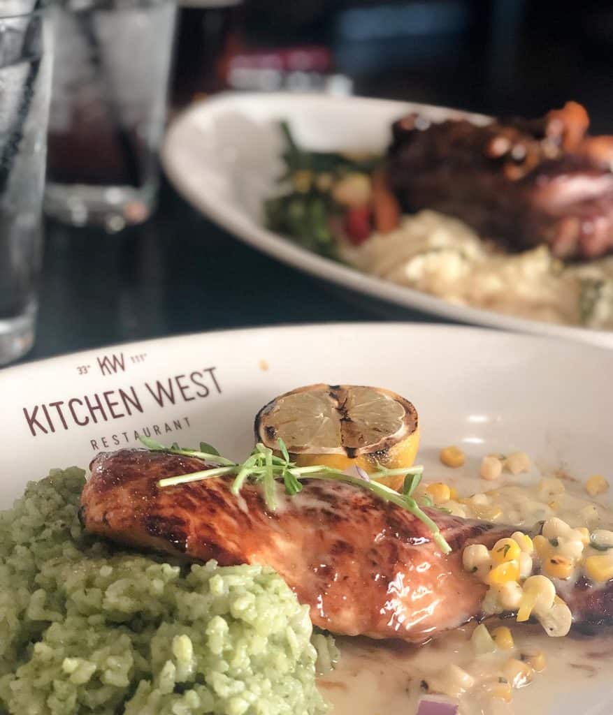 dinner at kitchen west