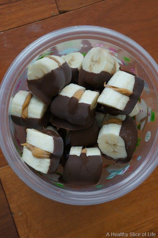 frozen chocolate bananas