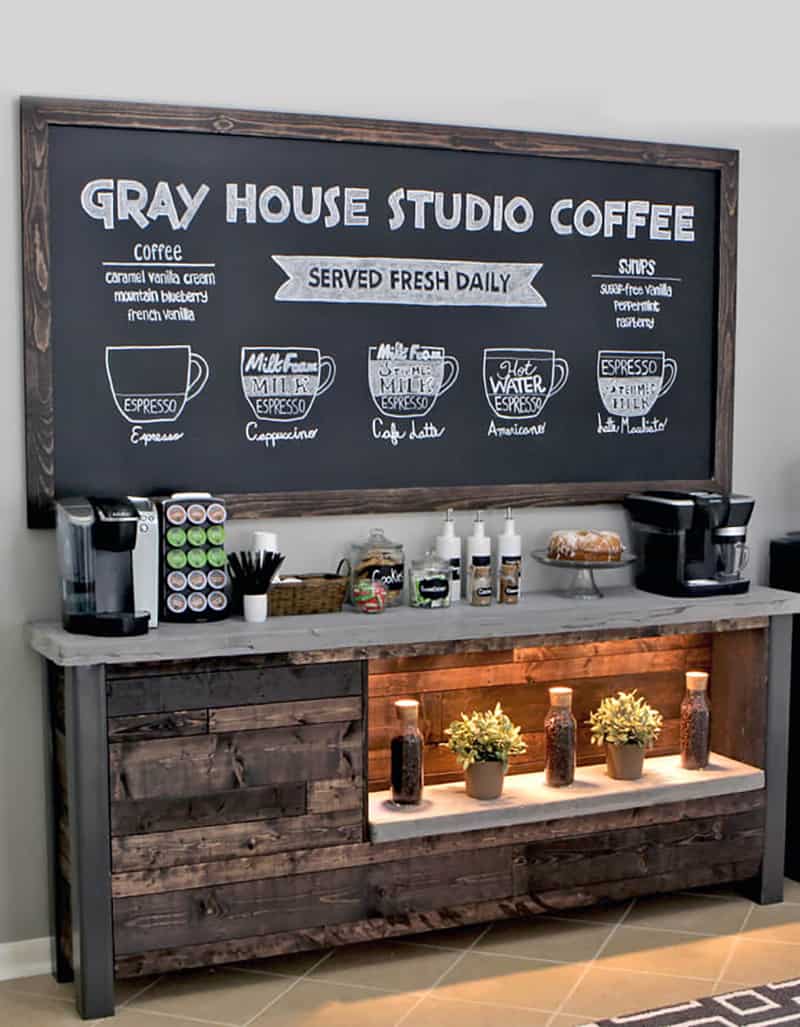 DIY home coffee station