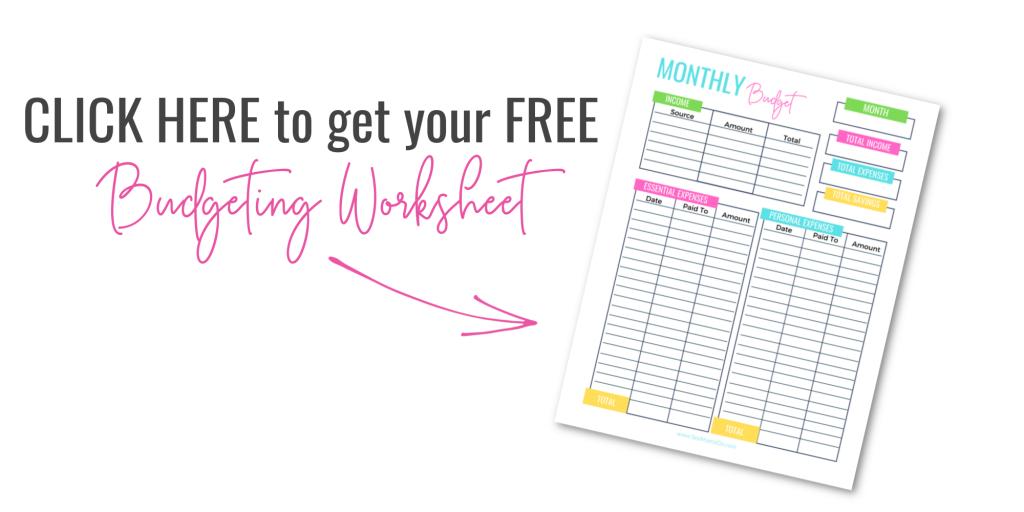 FREE printable Monthly Budgeting Worksheet
