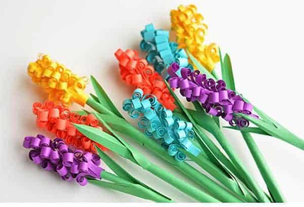 PAper hyacinth flowers, how to make paper flowers at home
