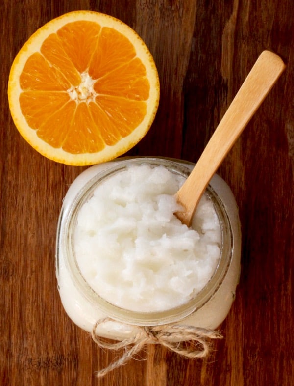 DIY Orange Sugar Scrub – Creamsicle Swirl