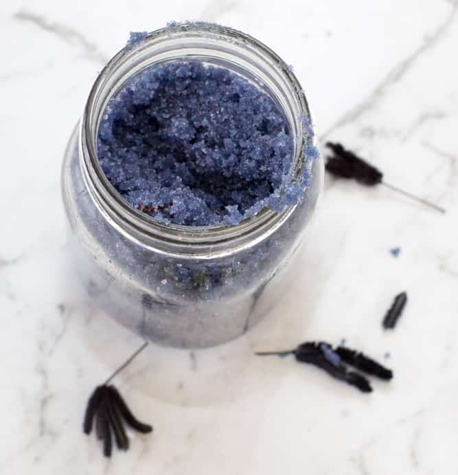 Relaxing Homemade Lavender Sugar Scrub