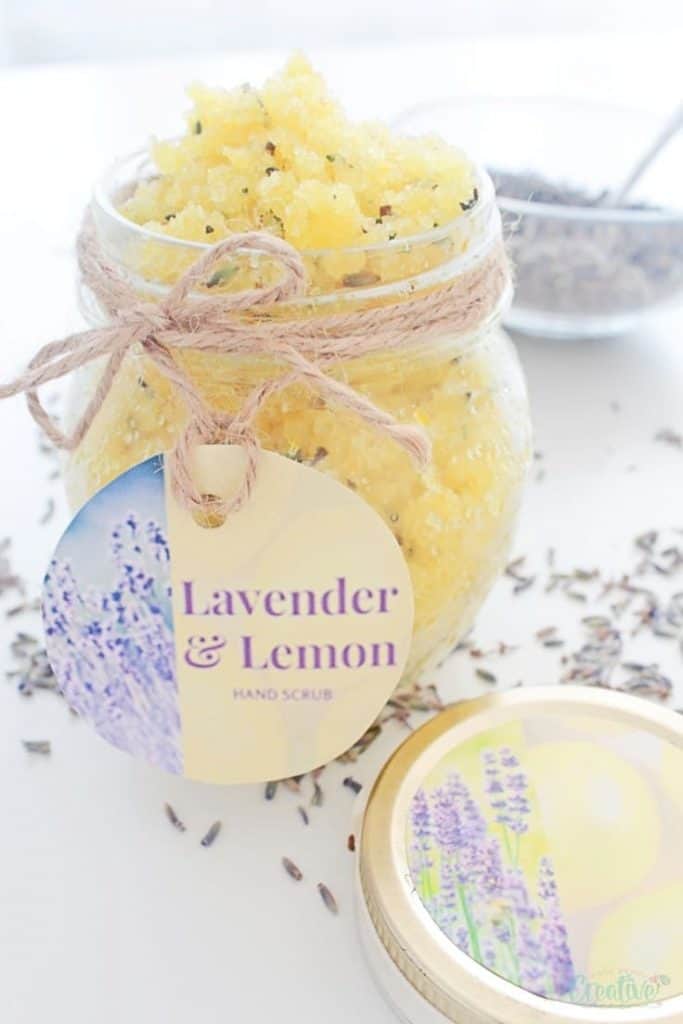 Lemon and Lavender Sugar Scrub