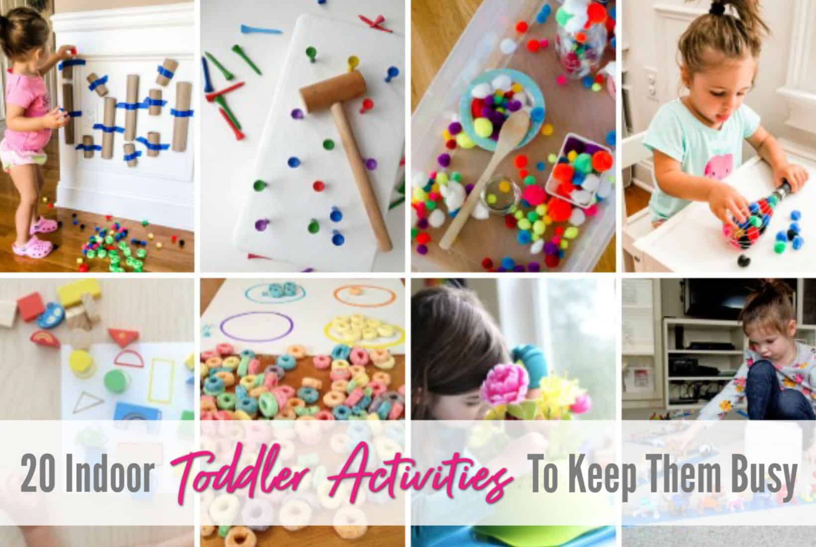 20 Indoor Toddler Activities to Keep Them Busy - See Mama Go