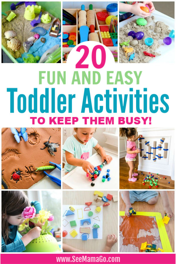 20 Indoor Toddler Activities to Keep Them Busy - See Mama Go