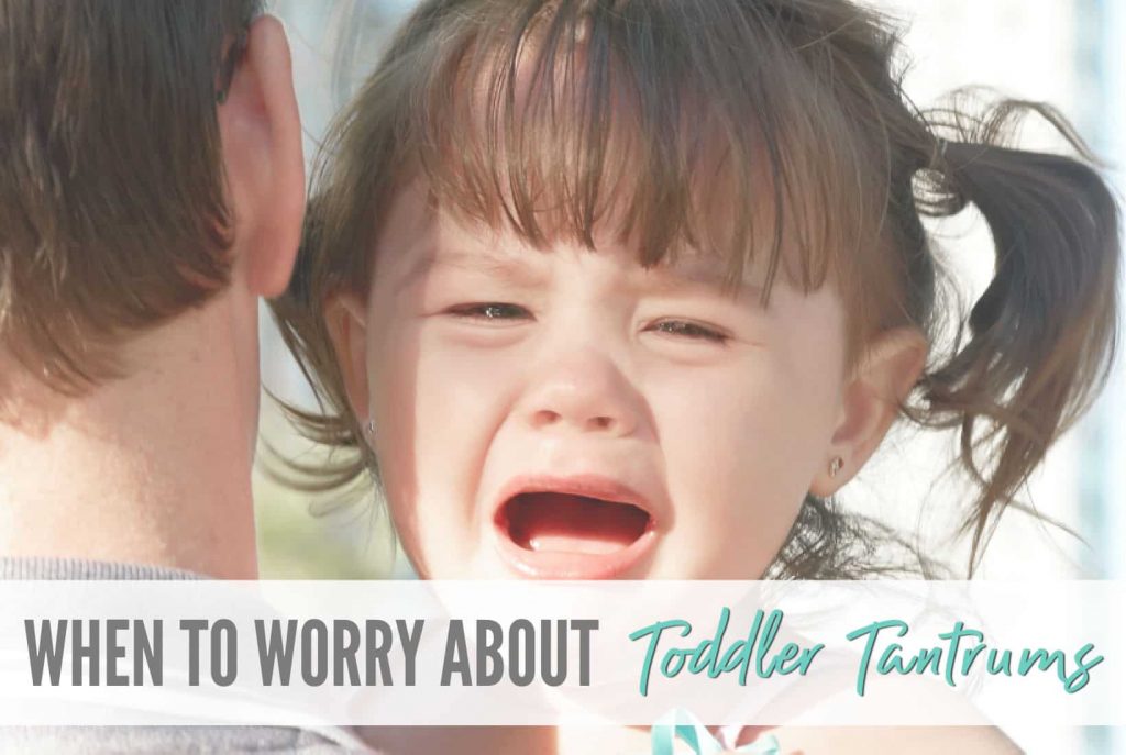 When to worry about toddler temper tantrums