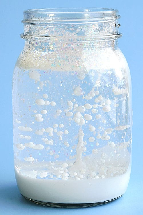Snowstorm in a Jar Winter Science Experiment